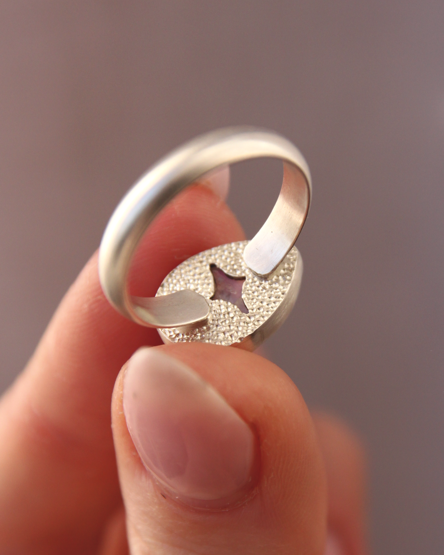 Moon Egg Ring ~ Pear