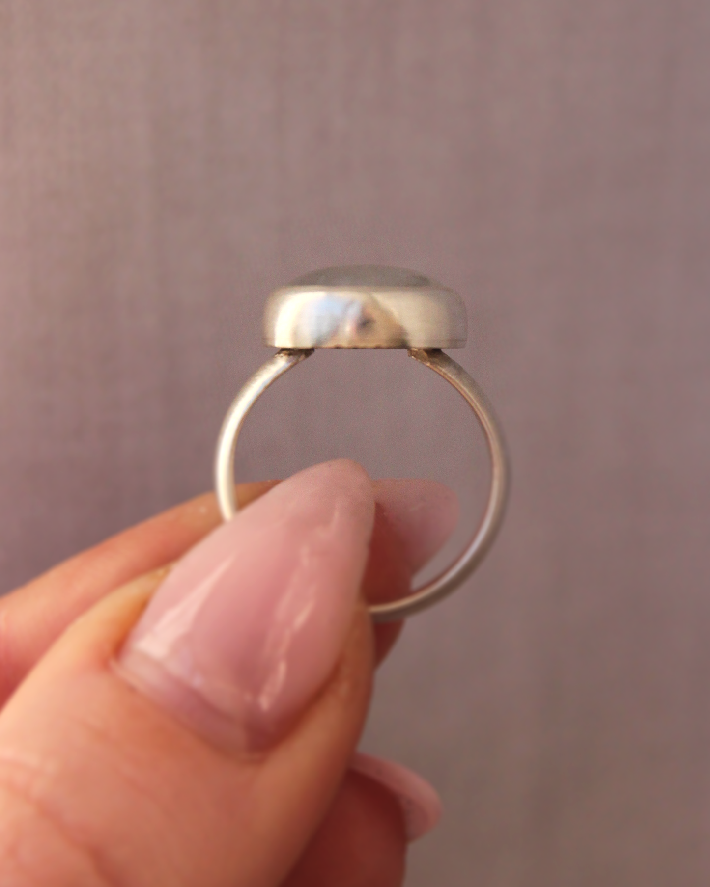 Moon Egg Ring ~ Round