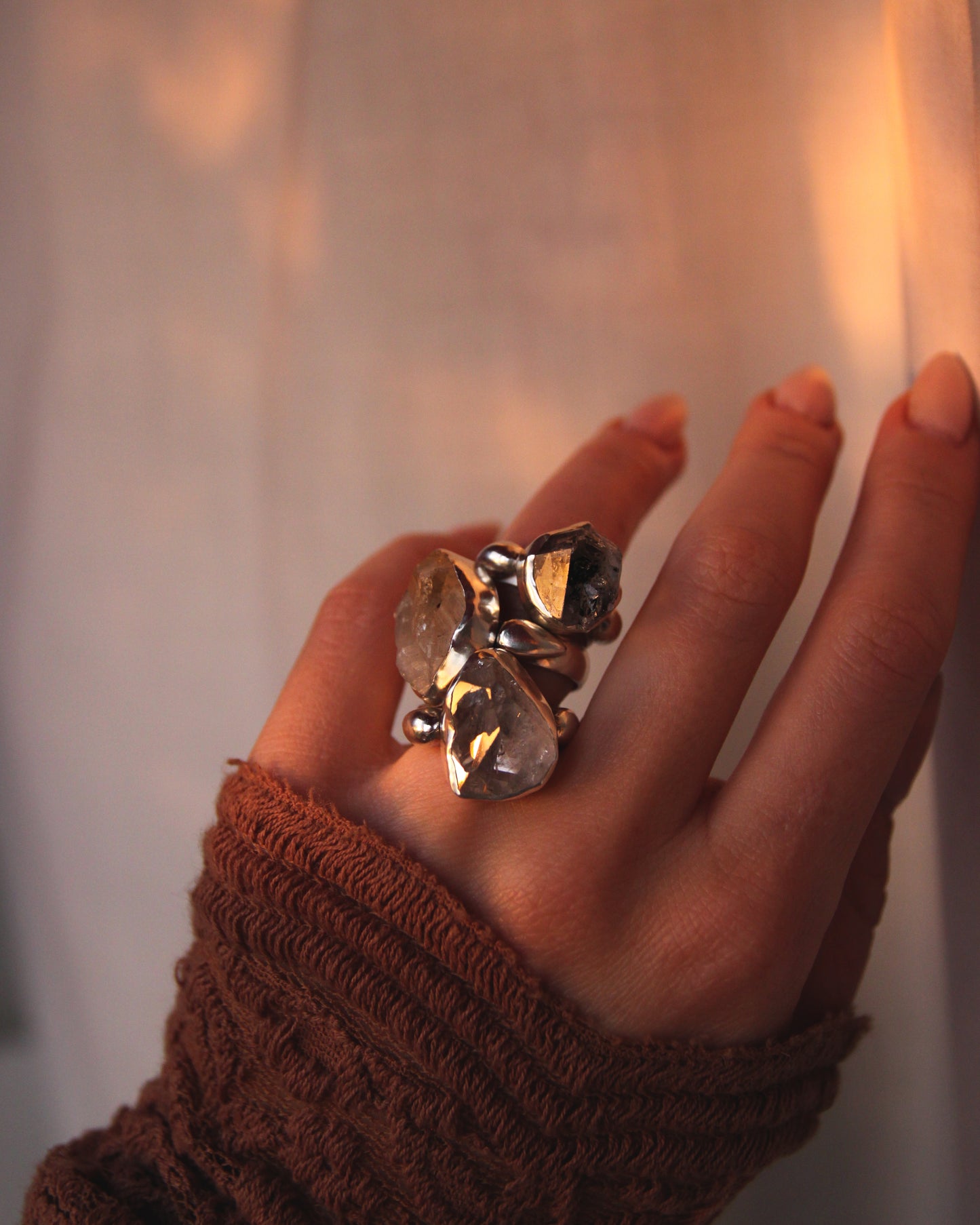 Lumina Ring- Herkimer Diamond