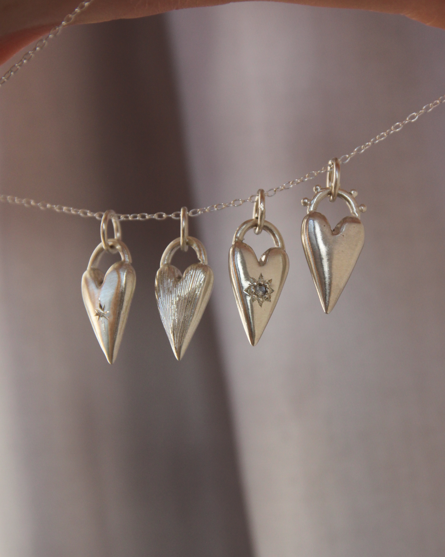 Heart Charm ~ Moonstone