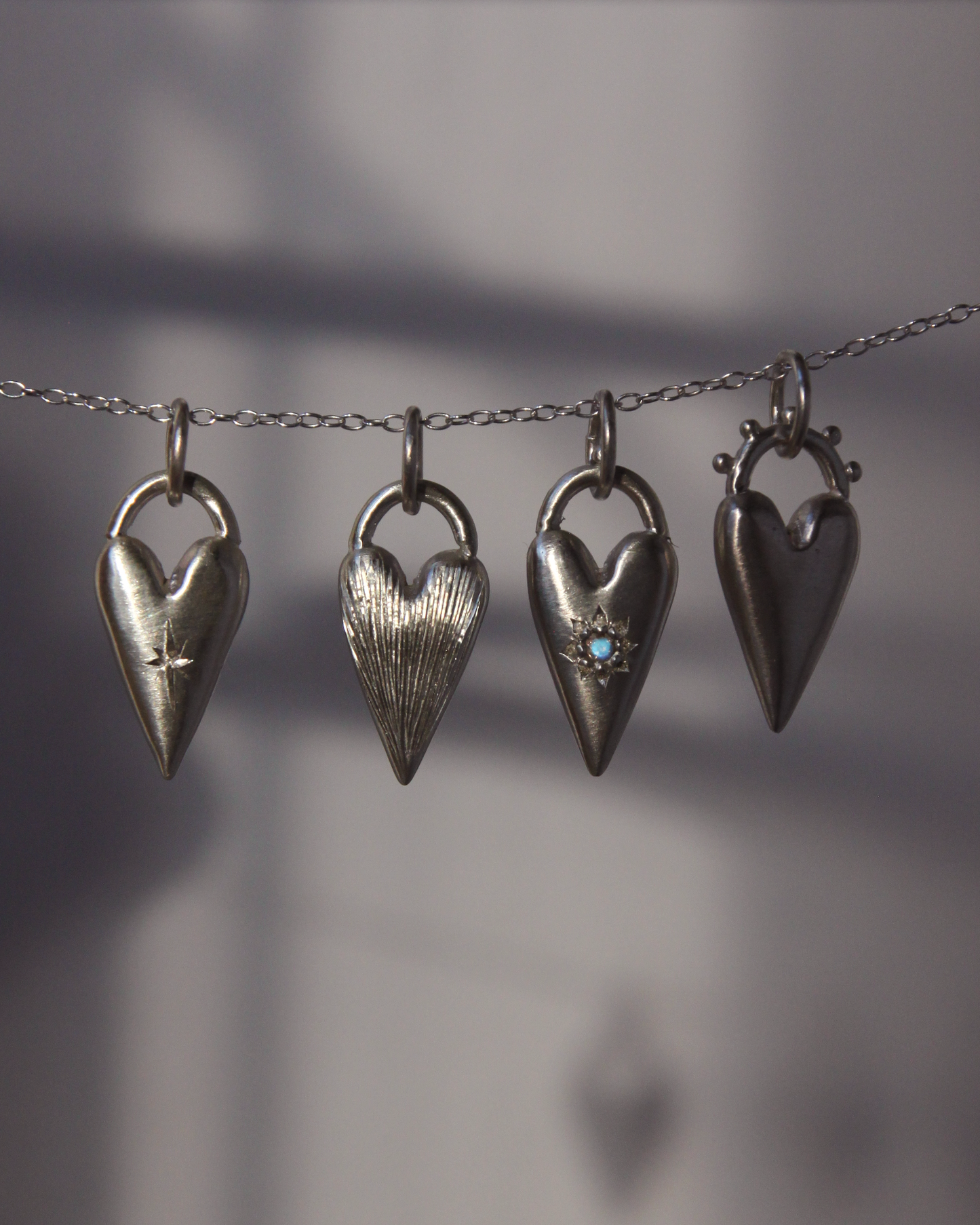 Heart Charm ~ Moonstone