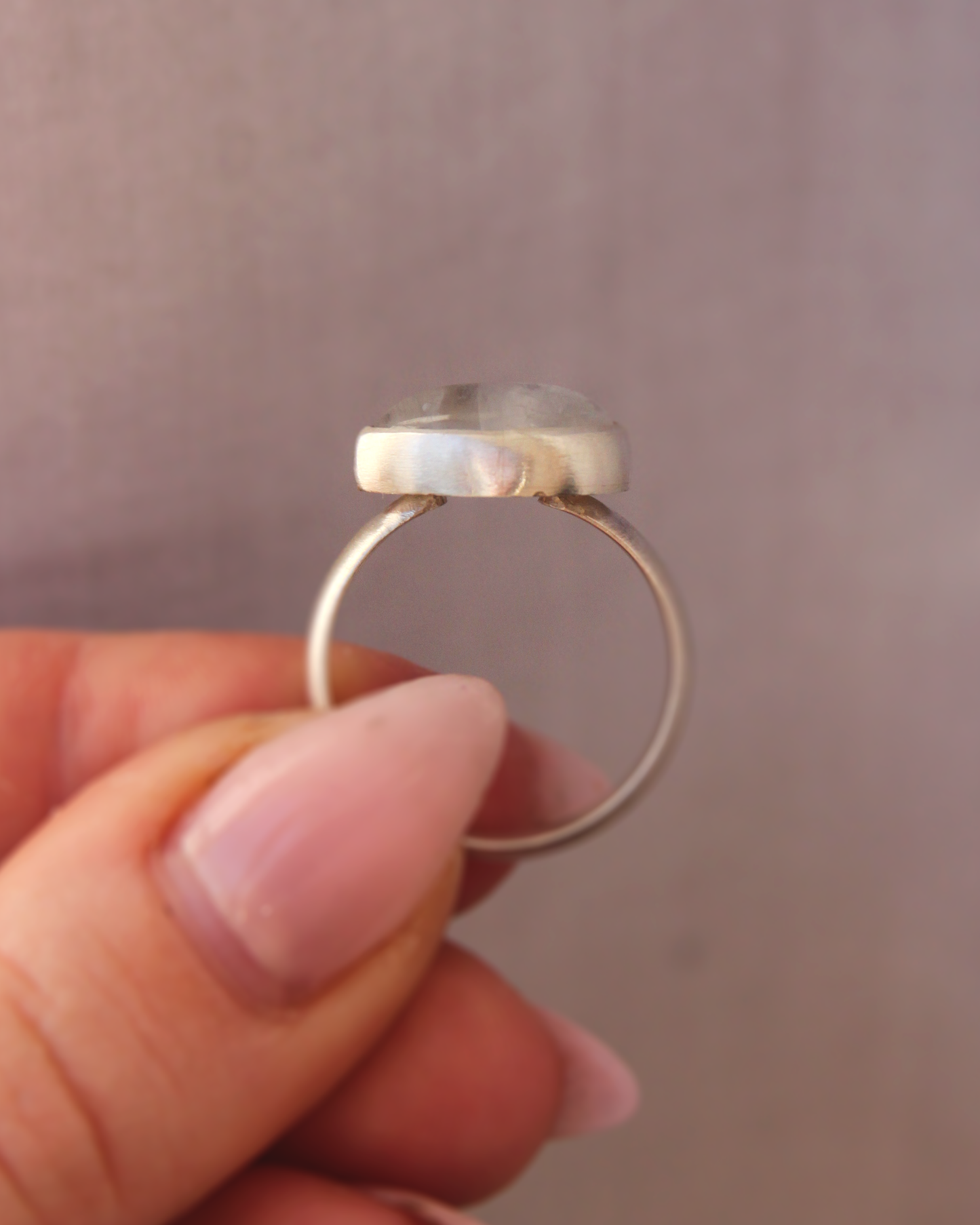 Moon Egg Ring ~ Pear