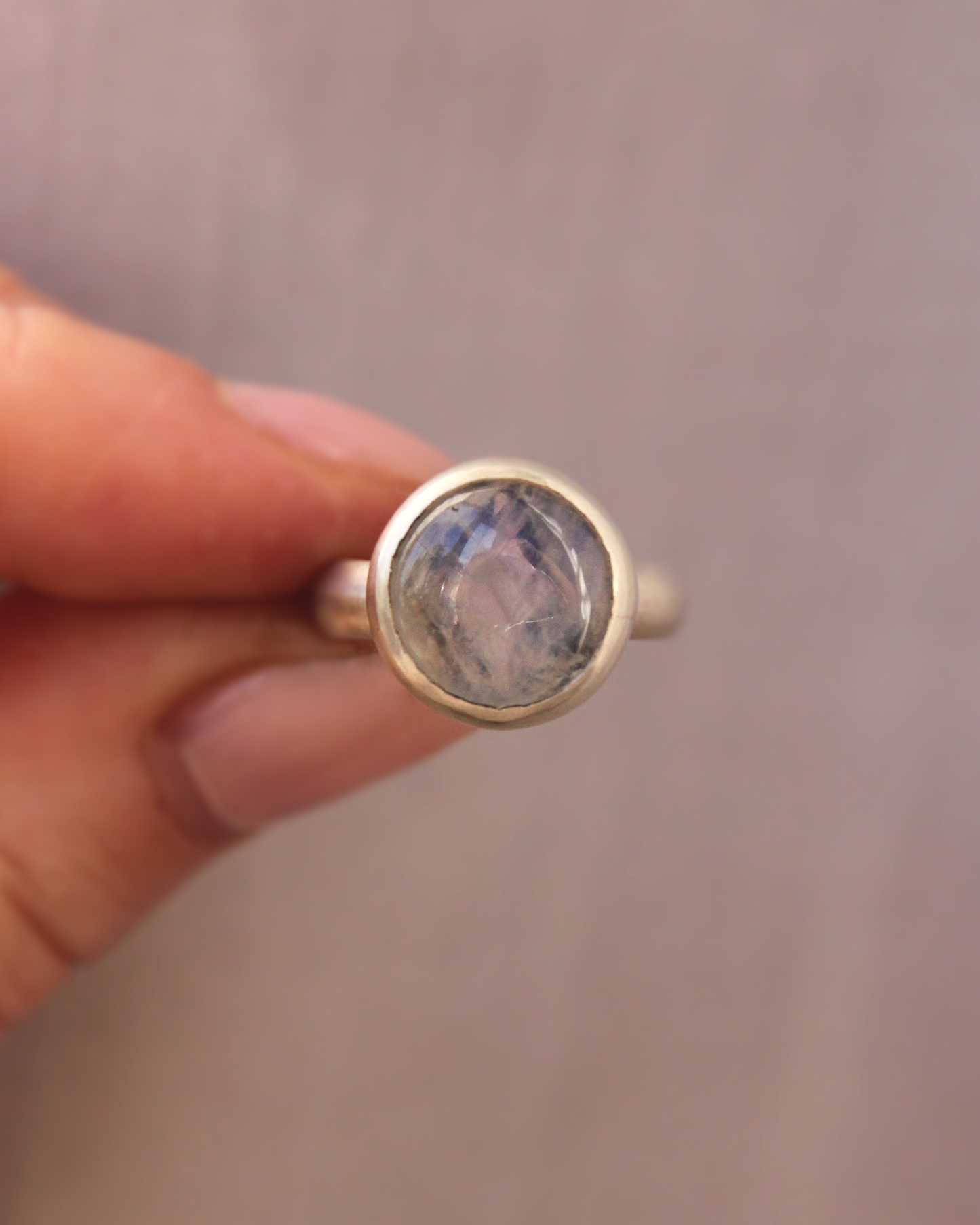 Moon Egg Ring ~ Round