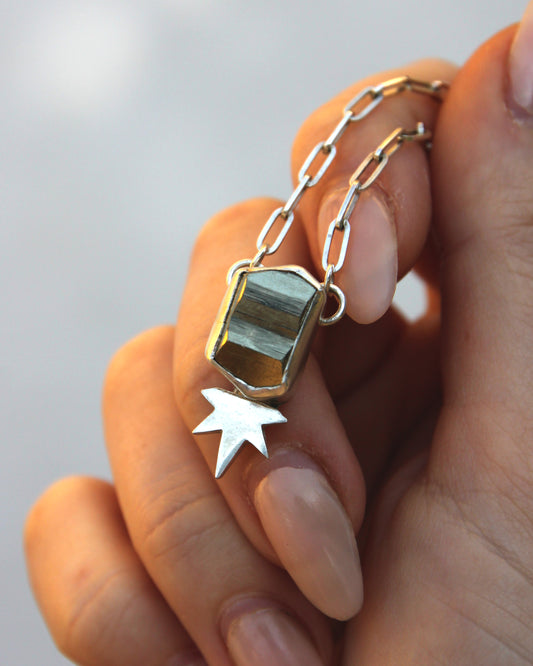 Stellar Chain- Raw Pyrite